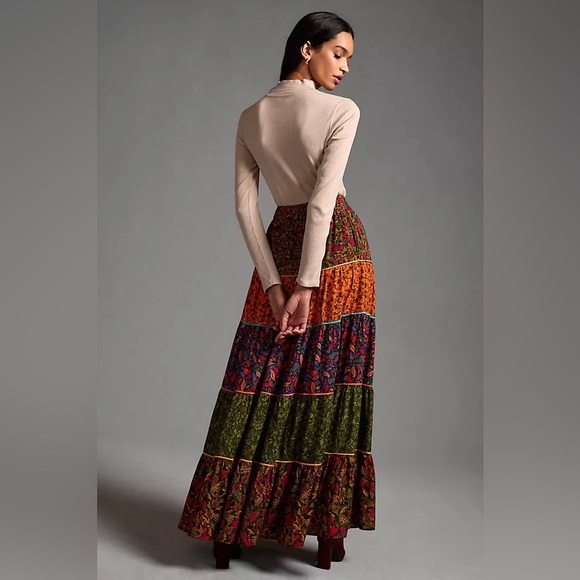 Farm Rio Tiered Maxi Skirt - Picture 12 of 13